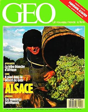 Geo - Un nouveau Monde La terre, numero 124, Juin 1989, Alsace