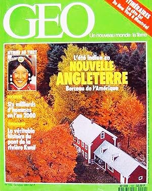 Geo - Un nouveau Monde La terre, numero 152, Octobre 1991, Nouvelle Angleterre