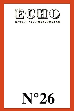 ECHO, NUMERO 26, OCTOBRE 1948 Revue internationale mensuelle