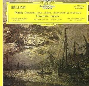 [Disque 33 T Vinyle] Brahms, double concerto pour violon, violoncelle et orchestre, ouverture tra...