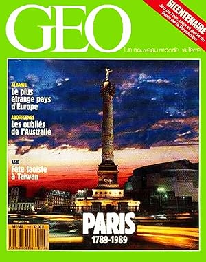 Geo - Un nouveau Monde La terre, numero 118, Decembre 1988, Paris 1789-1989
