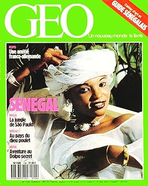 Geo - Un nouveau Monde La terre, numero 104, Octobre 1987, Senegal