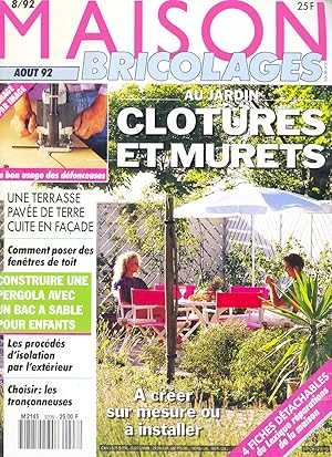 Maison Bricolages, 8/92, Aout 1992, Au jardin, clotures et murets