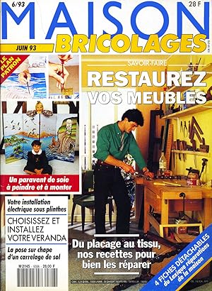 Maison Bricolages, 6/92, Juin 1992, Restaurez vos meubles