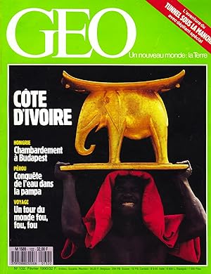 Geo - Un nouveau Monde La terre, numero 132, Fevrier 1990, Côte d'Ivoire