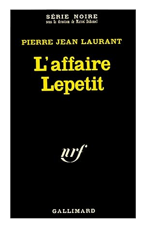 Seller image for L'affaire lepetit for sale by Livreavous