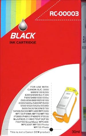 Immagine del venditore per Cartouche compatible Canon BCI-3eBK (Couleur Noir) venduto da Livreavous