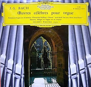 [Disque 33 T Vinyle, petit format] Bach, Oeuvres Celebres pour Orgue, Helmut Walca (Orgue), Deuts...