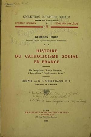 Histoire du catholicisme social en France.