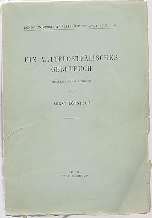 Seller image for Ein mitttelostflisches Gebetbuch, im Auszug herausgegeben. for sale by Antiquariat Dwal