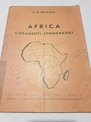 AFRICA LINEAMENTI ETNOGRAFICI,