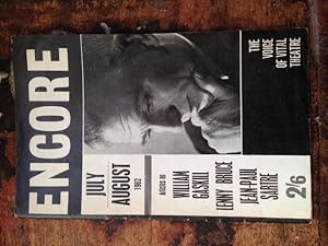 Immagine del venditore per Encore: The Voice of Vital Theatre July - August 1962, Number Thirty-eight, Vol. 9 No. 4 venduto da Ripping Yarns