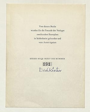 Seller image for Eigenh. U. auf einem gedruckten Blatt. for sale by Eberhard Kstler Autographen&Bcher oHG
