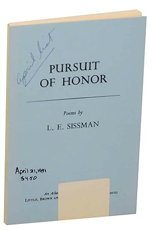 Bild des Verkufers fr Pursuit of Honor zum Verkauf von Jeff Hirsch Books, ABAA
