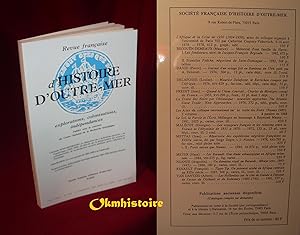 Seller image for RFHOM 276 - Economie et socit des Carabes XVII-XIXe s. ( 2me Partie ) -- Revue Franaise d' Histoire d'Outre-Mer [ Anciennement Revue d'Histoire des Colonies 1913-1958 ] ------- N 276 - [ 1987 - 3me Trimestre - Tome 74 ( LXXIV ) - ------ /// La disparition des  habitation-sucreries  en Guadeloupe (1848-1906). Recherche sur la dsagrgation des structures prindustrielles de la production sucrire antillaise aprs l'abolition de l'esclavage /// La crise sucrire de 1882-1886  la Guadeloupe /// for sale by Okmhistoire