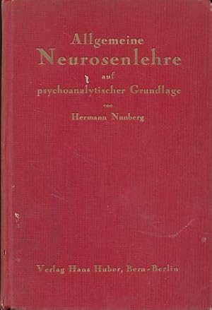 Imagen del vendedor de Allgemeine Neurosenlehre auf psychoanalytischer Grundlage. Geleitwort von Sigmund Freud. a la venta por Fundus-Online GbR Borkert Schwarz Zerfa