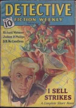 Immagine del venditore per DETECTIVE FICTION Weekly (Formerly FLYNN'S): January, Jan. 22, 1938 venduto da Books from the Crypt