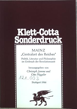 Seller image for Philosophie zwischen Aufklrung und Deutschem Idealismus am Beispiel von Mainzer Denkern; Sonderdruck aus: Mainz, Centralort des Reiches; for sale by books4less (Versandantiquariat Petra Gros GmbH & Co. KG)