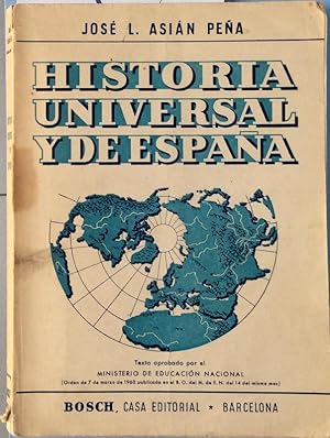 Bild des Verkufers fr Historia Universal y de Espaa zum Verkauf von LIBRERA SOLN