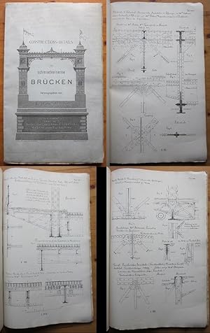 Constructions-Details für schmiedeeiserne Brücken.