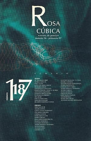 Imagen del vendedor de ROSA CBICA. Revista dePoesa de periocidad semestral. Nmeros: invierno 1996/ primavera 1997. N 17-18. * invierno-primavera 1999. N 19-20. * 2000-2001. N 21-22. * invierno 2002-2003. N 23-24. (8 nms. 4 vols.). a la venta por Librera Torren de Rueda