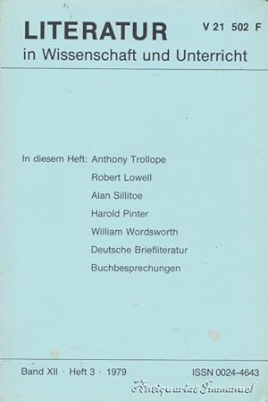 Image du vendeur pour Literatur in Wissenschaft und Unterricht. Band XII. Heft 3. 1979. mis en vente par Antiquariat Immanuel, Einzelhandel