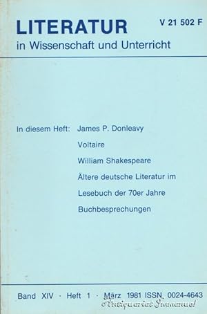 Seller image for Literatur in Wissenschaft und Unterricht. Band XIV. Heft 1. Mrz 1981. for sale by Antiquariat Immanuel, Einzelhandel