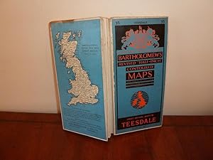Seller image for Bartholomew's Revised "half-inch" Contoured Maps: TEESDALE. Sheet 35. Cloth. April 1952 for sale by Haldon Books