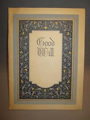 Goodwill: A Monograph