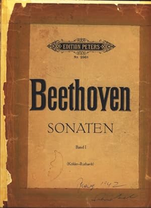 Noten : Beethoven Sonaten für Klavier zu 2 Händen ; Neu revidierte Ausgabe von Louis Köhler und A...