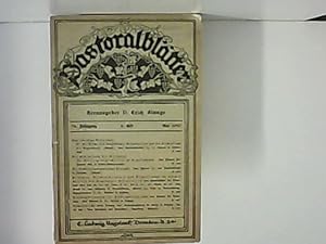 Seller image for Pastoralbltter 72 Jg. 8. Heft - Mai 1930. for sale by Zellibooks. Zentrallager Delbrck