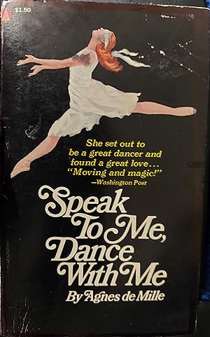 Bild des Verkufers fr Speak to me, Dance with Me zum Verkauf von The Book House, Inc.  - St. Louis