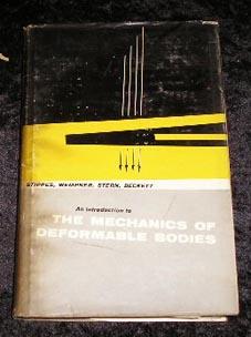 Immagine del venditore per An Introduction to the Mechanics of Deformable Bodies venduto da Yare Books