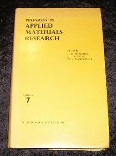 Imagen del vendedor de Progress in Applied Materials Research Volume 7 a la venta por Yare Books