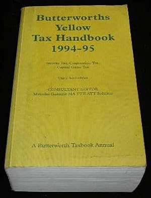 Immagine del venditore per Butterworths Yellow Tax Handbook 1994-5 venduto da Yare Books