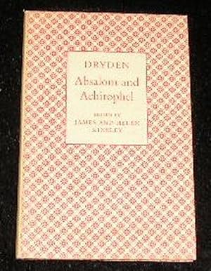 Seller image for Dryden Absalom and Achitophel for sale by Yare Books