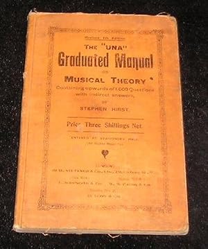Image du vendeur pour The UNA Graduated Manual on Music Theory mis en vente par Yare Books