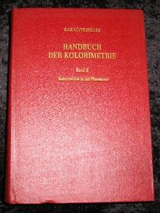 Imagen del vendedor de Handbuch Der Kolorimetrie a la venta por Yare Books