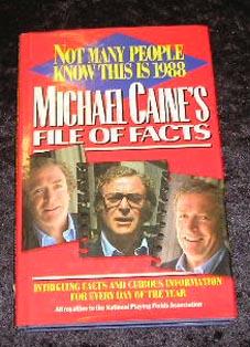 Bild des Verkufers fr Micael Caine's File Of Facts Not Many People Know This is 1988 zum Verkauf von Yare Books