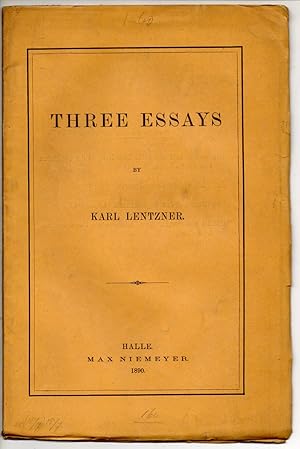 Three Essays.