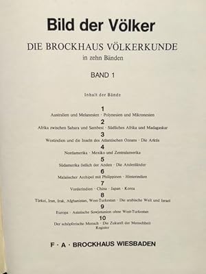 Bild der Völker. Die Brockhaus Völkerkunde in 10 Bänden.