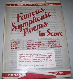 Seller image for Famous Symphonic Poems in Score (The Miniature Score Series) for sale by Easy Chair Books