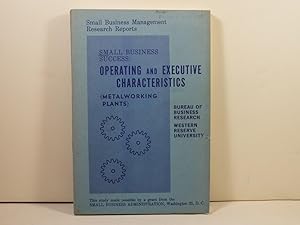 Seller image for Operating and Executive Characteristics for sale by Gene The Book Peddler