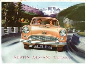 Bild des Verkufers fr Austin A40 - A50 'Cambridge': North American Sales Brochure zum Verkauf von Antiquarius Booksellers