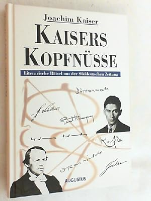 Imagen del vendedor de Kaisers Kopfnsse : literarische Rtsel aus der Sddeutschen Zeitung. Joachim Kaiser a la venta por Versandantiquariat Christian Back