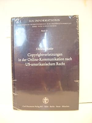 Bild des Verkufers fr Copyrightverletzungen in der Online-Kommunikation nach US-amerikanischem Recht zum Verkauf von Gebrauchtbcherlogistik  H.J. Lauterbach