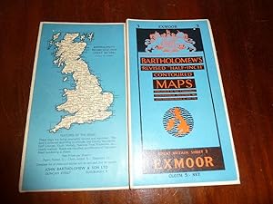 Seller image for Bartholomew's Revised "half-inch" Contoured Maps: EXMOOR. Sheet 3. Cloth. November 1955 for sale by Haldon Books