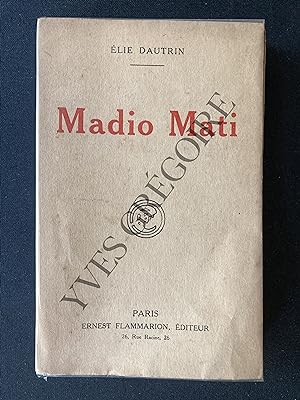 Seller image for MADIO MATI for sale by Yves Grgoire