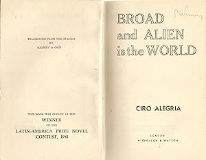 Imagen del vendedor de Broad and Alien is the World a la venta por Michael Moons Bookshop, PBFA