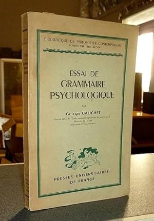 Essai de Grammaire psychologique
